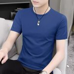 Men's Casual Set Factory - Oem Customized Design Round Neck Cotton Slim Biggest