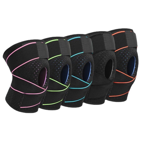 Knee Protective Pads Manufacturer - Oem Customized Strap Sports Pressurized Silicon