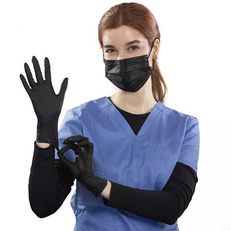Nitrile Gloves Manufacturer - 9 Inches Black Powder-free Beauty Salon Food Grade
