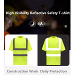 Safety T-shirt Factory - Wholesale US Size Quick Dry High Visibility Fluorescent