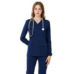 Nurse Uniforms Factory - Elastic Quick Drying Custom logo Long Sleeve Scrubs