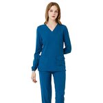 Nurse Uniforms Factory - Elastic Quick Drying Custom logo Long Sleeve Scrubs