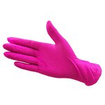 Nitrile Gloves Manufacturer - 100% Pure Hot pink Tattoo Nail Art Food Service