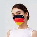 KN95 Mask Factory - Dust Folded Flat Type Prevent Mist Haze FFP2 Disposable