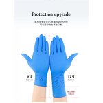 Nitrile Gloves Factory - 12 Inch Pure Powder Free Black Blue Cleaning Hand