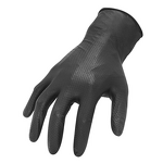 Nitrile Gloves Factory - Palm 8mil Fingertip 12mil Black Orange Car Repair