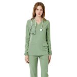 Nurse Uniforms Factory - Elastic Quick Drying Custom logo Long Sleeve Scrubs