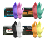 Nitrile Gloves Manufacturer - Wholesale Beauty Salon Custom Box pink Purple Green