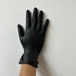 Nitrile Gloves Factory - Wholesale 9-Inch Black Nitrile Vinyl Powder-Free for Barber