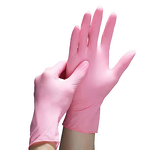 Nitrile Gloves Factory - pink Powder-free Beauty Salon Food Grade Disposable