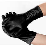 Nitrile Gloves Factory - Palm 8mil Fingertip 12mil Black Orange Car Repair
