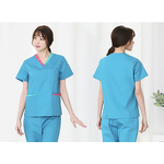 Medical Uniform Factory - Summer Hospital Purple Printed Beauty Dental Oral Split