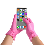 Nitrile Gloves Manufacturer - Examination Powder Free pink Nitrile Gloves Powder