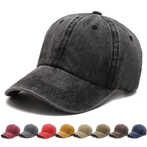 Baseball Cap Factory - Oem Custom Logo Pure Cotton Soft Top Vintage Peaked