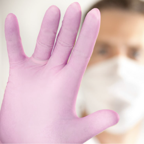 Nitrile Gloves Factory - pink Powder-free Beauty Salon Food Grade Disposable
