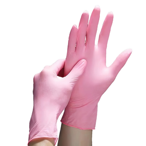 Nitrile Gloves Manufacturer - Examination Powder Free pink Nitrile Gloves Powder