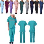 Scrubs Uniforms Factory - Hospital Pharmacy Medical Doctor Nurse V-neck Women
