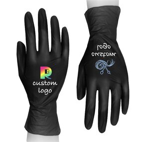 Nitrile Glove Manufacturer - OEM Logo Custom Hair Nail Art Food Service Kitchen