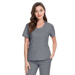 Scrubs Manufacturer - V Neck Oem logo Custom Suits for Women Causal Doctor