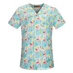 Scrub Tops Manufacturer - 100% Cotton Wholesale Oem Logo Custom Men's Women's