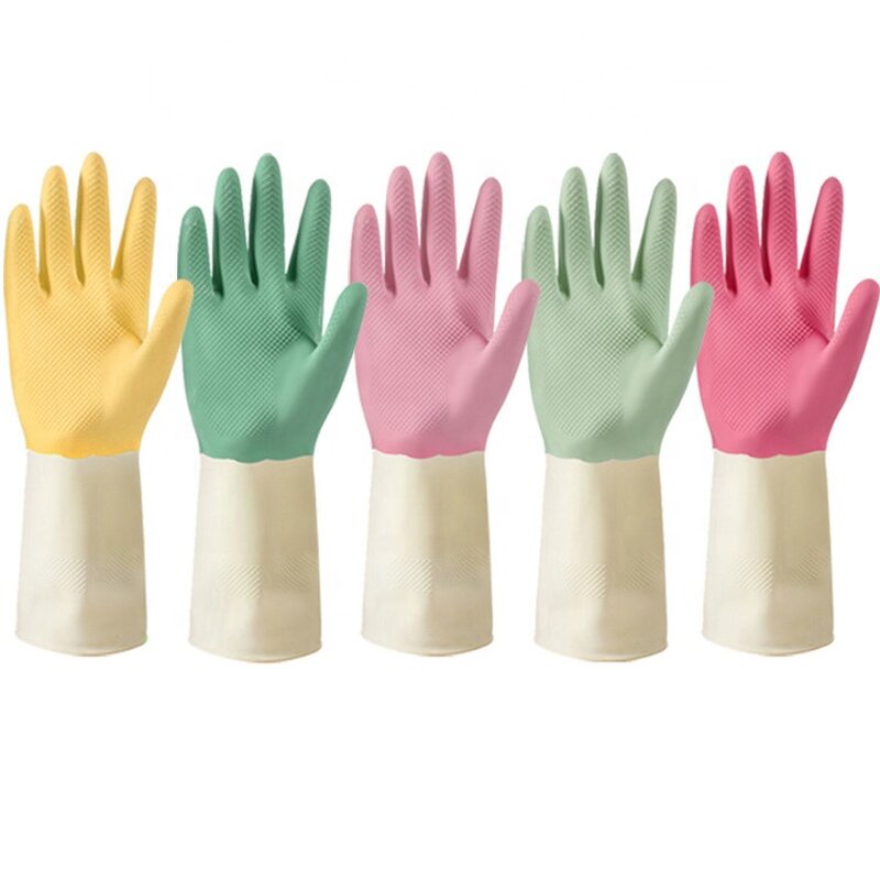 Rubber Glove Factory - Waterproof Household Dish Washing Cleaning Restaurant Pet