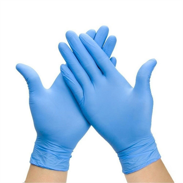 Nitrile Gloves Factory - Blue Powder-free Beauty Salon Food Grade Disposable