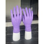 Nitrile Glove Manufacturer - 3-4mil Purple Logo Custom Barber Tattoo Beauty Salon