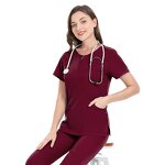 Scrubs Factory - Wholesale Polyester Spandex Elastic Custom logo Girls Hospital