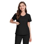 Scrubs Manufacturer - V Neck Oem logo Custom Suits for Women Causal Doctor