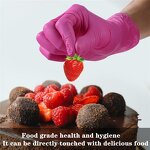 Nitrile Glove Manufacturer - 3mil Hot pink Oem Logo Custom Latex-Free Barber