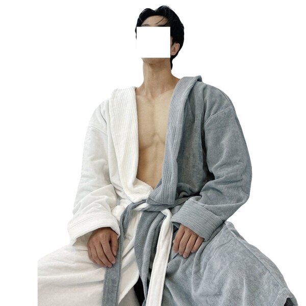 Hotel Bathrobe Factory - Oem Customized Logo Men Women Nightgown Spring Pure