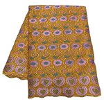 Embroidered Voile Lace Fabric Manufacturer - High Quality 100% Cotton Eco-Friendly with Rhinestones for Wedding Dresses Party