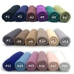 Cotton Hijab Manufacturer - High Quality 170*70cm Solid Color Malaysia Women Premium Jersey