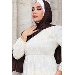 Jersey Scarf Manufacturer - Ribbed High Quality Along Naqab Cotton Hijab Muslim BASIL RIBBED JERSEY
