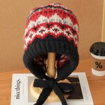 Pile Hat Manufacturer - 2024 Fairisland Vintage Unisex Trendy Winter Wool Knitted Ear Warmer for Adults