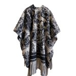 Cashmere Shawl Manufacturer - Women's Korean Joker Striped Pop Winter Travel Cape Coat