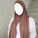 Jersey Scarf Manufacturer - High-Quality Stretchy Plain Head Scarves Wholesale Cotton Shawl Muslin