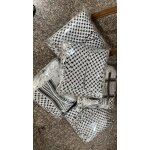 Men's Keffiyeh Manufacturer - Ethnic Omani Yemeni Custom Logo Design Long Fringed Square Woven Cotton