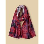 Satin Hijab Scarf Manufacturer - Premium Ombre Marble Water Print Brimming Chiffon Silk Muslim Shawl