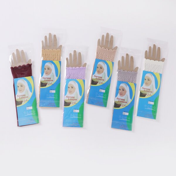 Lace Edge Sleeve Manufacturer - Summer Thin Arabian Lady Solid Color love Base Ice Sleeve UV protection