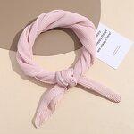 Small Square Scarf Manufacturer - Autumn Winter Elegant Fashion Women Neck Protective All-match Solid