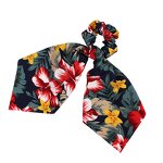 Scrunchies Manufacturer - JINGMI Ribbon Hair Tie Long Wind Printed Scarf Fashion Hair Band Custom