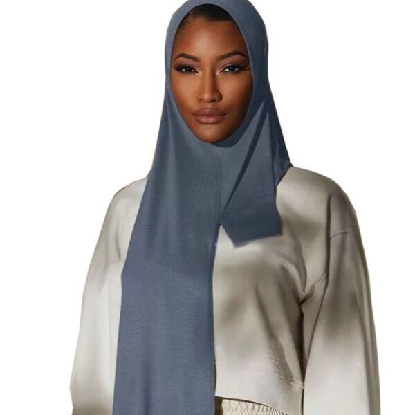 Jersey Scarf Manufacturer - Light Plate Mercerized Cotton Hat Monochrome Shawl High Quality Elastic Breathable