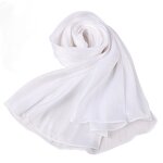 Bright Silk Chiffon Scarf Manufacturer - Cross-Border New Style Cool Breathable Solid Color Simple Malay Indonesian