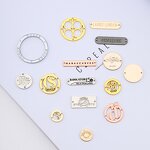 Metal Tag Manufacturer - Wholesale Custom Fashion Engraved Brand Logo Sew for Garments