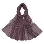 Bright Silk Chiffon Scarf Manufacturer - Cross-Border New Style Cool Breathable Solid Color Simple Malay Indonesian