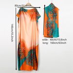 Abaya Muslim Dresses Manufacturer - Women Popular Caftan Marocain Silk Maxi Boho Floral Print Full Length Elegant