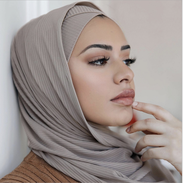 Jersey Scarf Manufacturer - High Quality Ribbed Naqab Cotton Hijab Muslim for Autumn Season