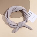 Small Square Scarf Manufacturer - Autumn Winter Elegant Fashion Women Neck Protective All-match Solid