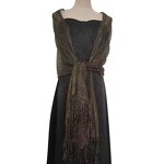 Evening Dress Shawls Manufacturer - Wedding Party Female Gold Flat Towel Bridal Wraps